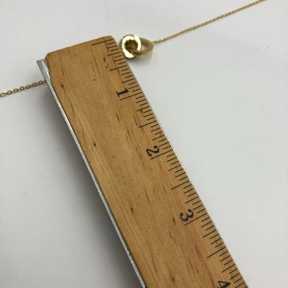 18K Gold Plated Stainless Steel Necklace Roman Numeral Dual Charm Waterproof - Picture 8 of 9